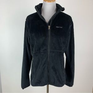 Marmot Black Fleece Jacket Large